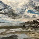 A Storm Is Coming - 11” x14”- Acrylic on paper - $300